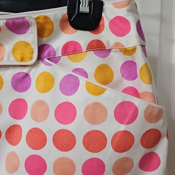 Etcetera Women's Multi-Color Polka Dot A-Line Knee Length Skirt Size 6 - Picture 3 of 7